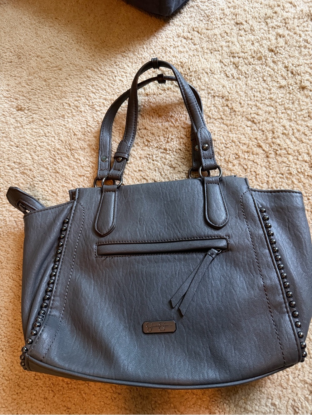 Stylish Blue/Grey Women's Tote Handbag